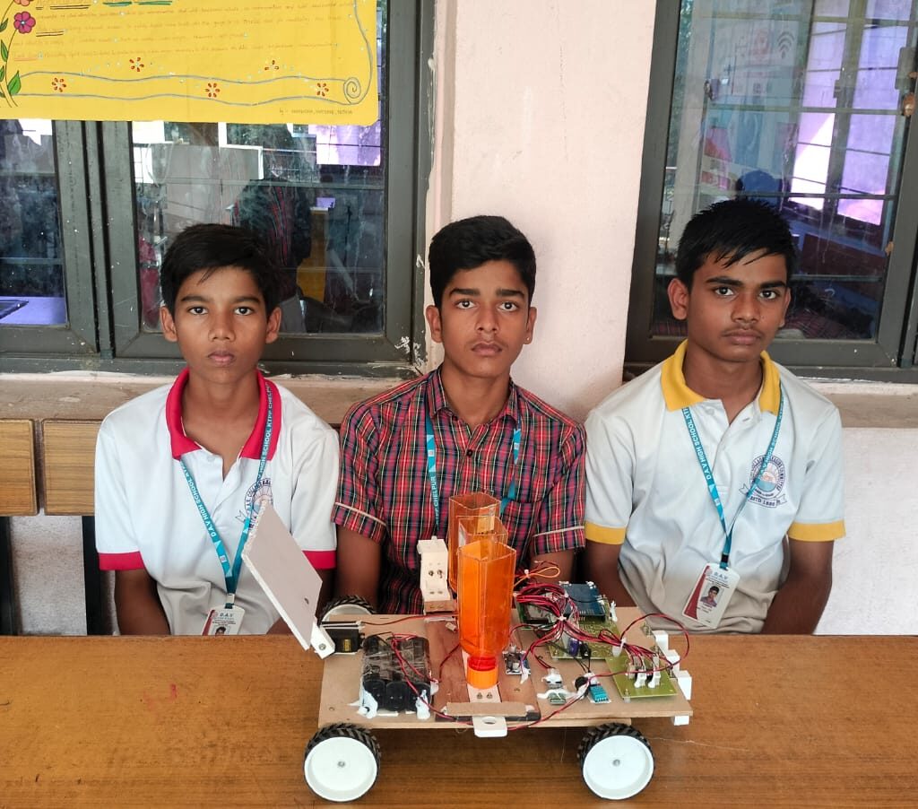 Agricultural Robot Project by Class 9 , DAV Chelpur